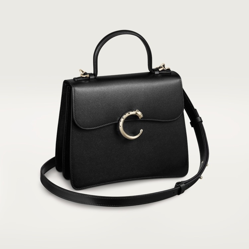 CARTIER SMALL MODEL HANDLE BAG, PANTHÈRE C DE CARTIER